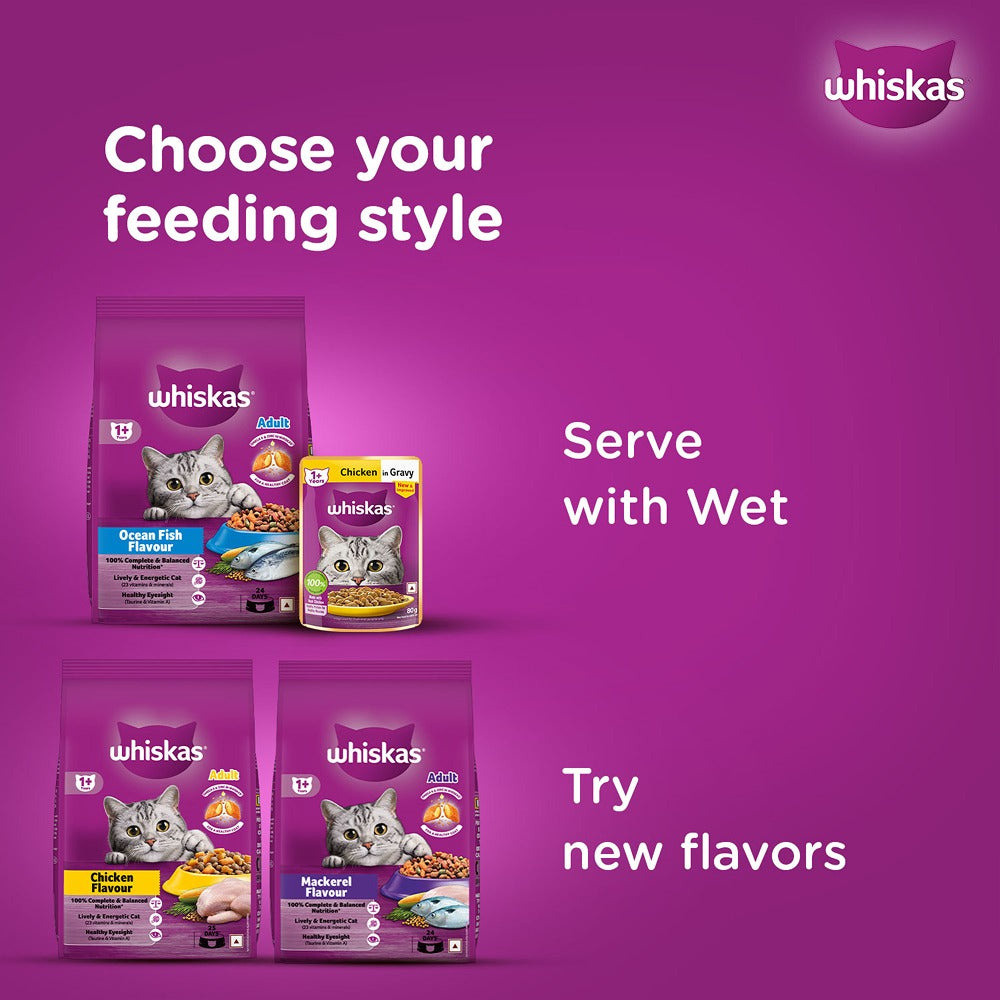 Whiskas Ocean Fish Flavour Adult Cat Dry Food