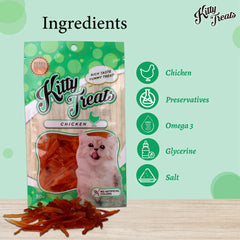 Kitty Treats Soft Chicken Jerky Sliced Cat Treats