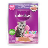 Whiskas Junior Mackerel Flavour Kitten (2-12 months) Cat Wet Food