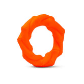 Kibbo Non Toxic Knotted Rubber Ring Chew Toy for Dogs and Cat (Orange)