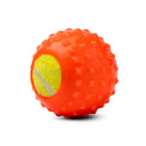 Kibbo Non Toxic Tennis Rubber Ball Chew Toy for Dogs and Cat (Orange)