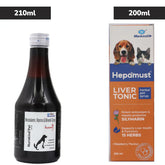 Mankind Nurokind Pet Syrup Multi Vitamin Supplement (210ml) and Hepamust Liver Tonic Appetite Booster (200ml) for Dogs and Cats Combo