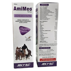 Skyec Amimeo Syrup Growth Supplement for Cats nad Kittens