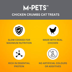 M PETS Chicken Crumbs Treats for Cats