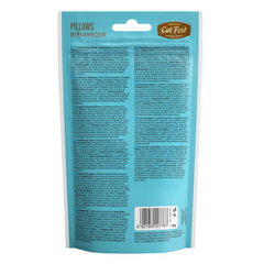 Catfest Pillows with Salmon Cream Cat Treats