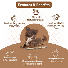 Bowlers Chewrope Caterpillar Functional Dog Treat Toy