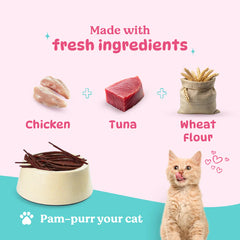 Basil Purrfect Tuna and Chicken Dental Stick Cat Treat