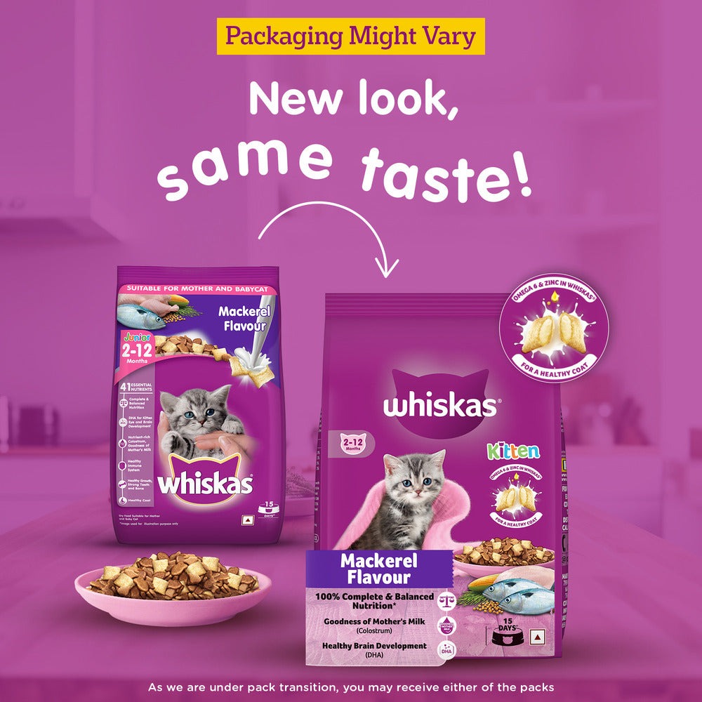 Whiskas Mackerel Flavour Kitten (2 to 12 months)Cat Dry Food