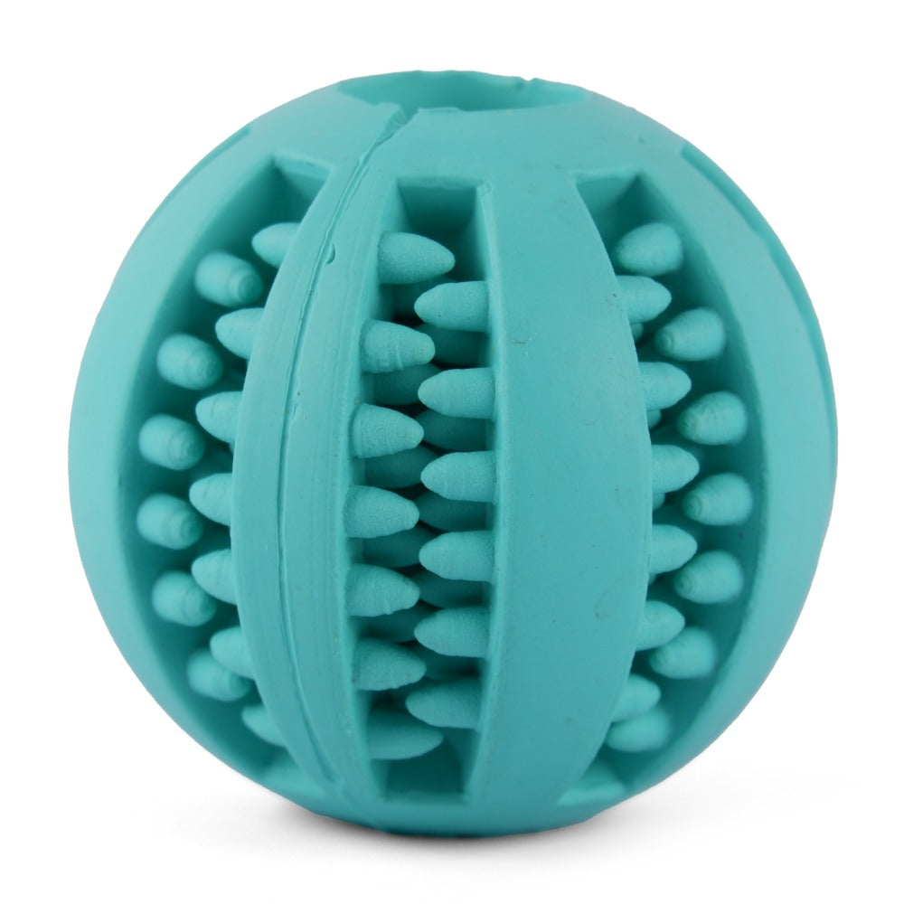 Gnawlers Calcium Milk Bone Treats, Fofos Carrot Treat Toy and Trixie Denta Fun Ball Mint Flavour Natural Rubber Toy Combo for Dogs