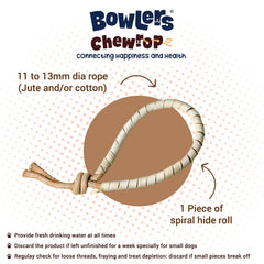 Bowlers Chewrope Bight Functional Dog Treat Toy
