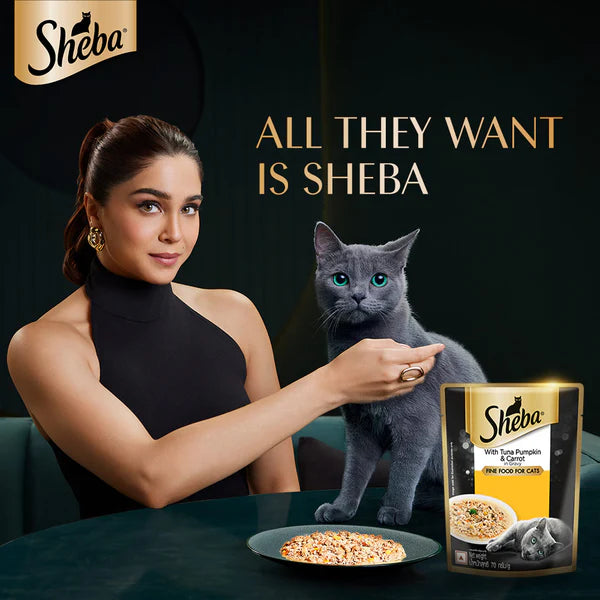 Sheba Tuna Pumpkin & Carrot In Gravy Rich Premium Adult Fine Cat Wet Food