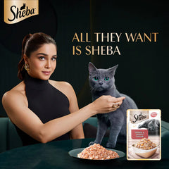 Sheba Skipjack & Salmon Fish Mix Cat Wet Food