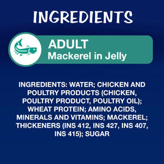 Purina Felix Mackerel with Jelly Complete and Balanced Adult Cat Wet Food