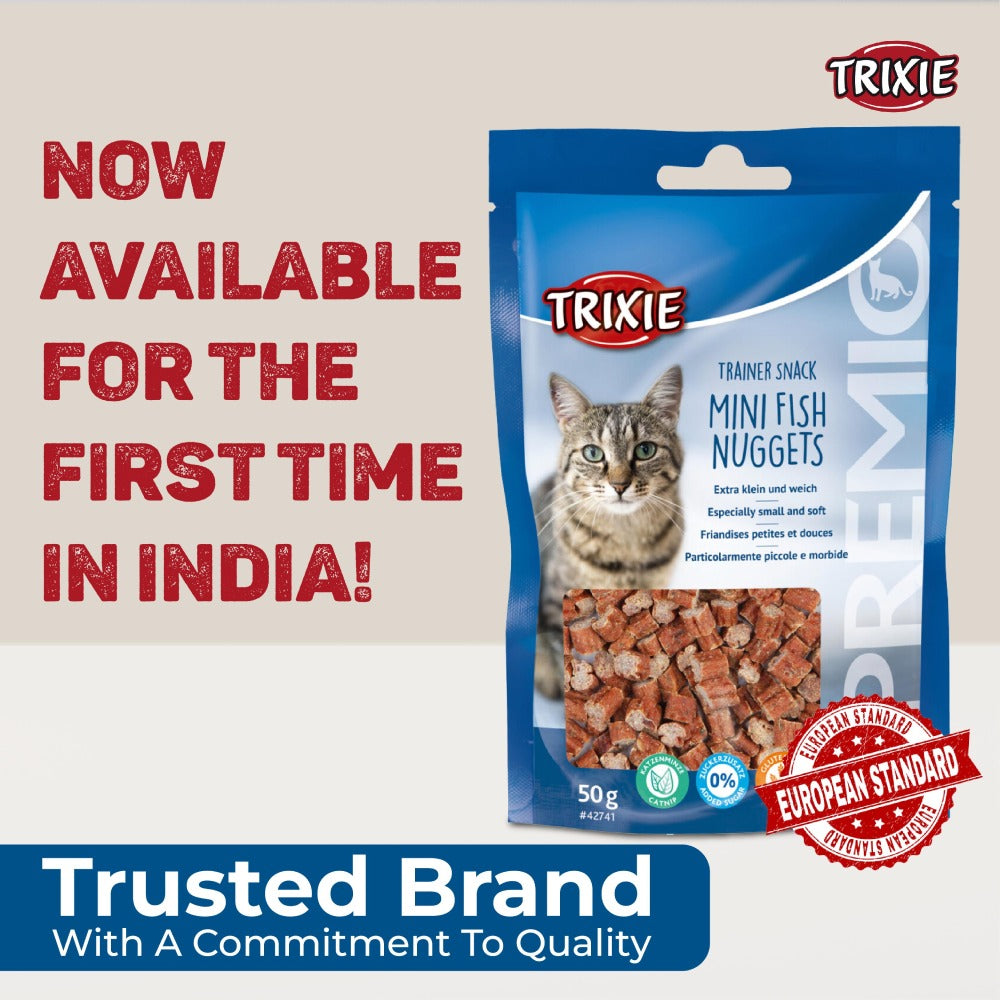 Trixie Premio Trainer Snack Mini Fish Nuggets and Fish and Chicken Rolls Cat Treats Combo