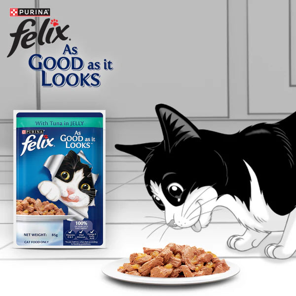Purina Felix Tuna with Jelly Adult Complete and Balanced Cat Wet Food