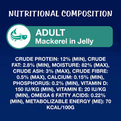 Purina Felix Mackerel with Jelly Complete and Balanced Adult Cat Wet Food