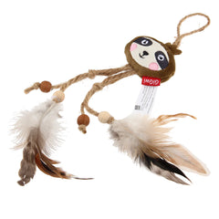 GiGwi Catch and Scratch Eco Line Sloth Toy for Cats