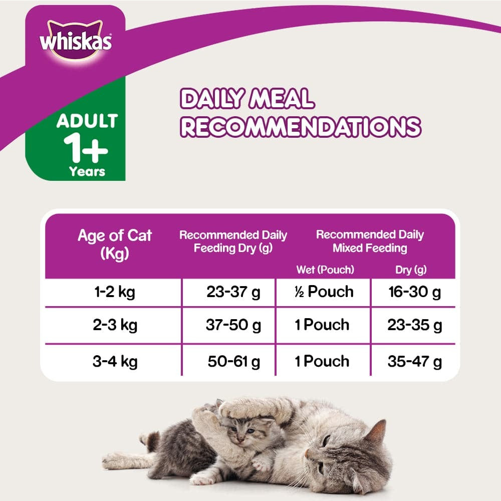 Whiskas Chicken, Ocean Fish and Tuna Flavour Adult Cat Dry Food Combo