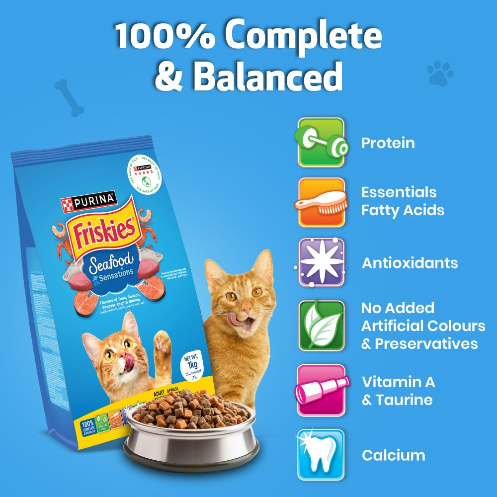 Friskies Seafood Cat Dry Food