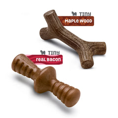 Benebone Bacon Flavored Maplestick and Zaggler Chew Toys for Dogs