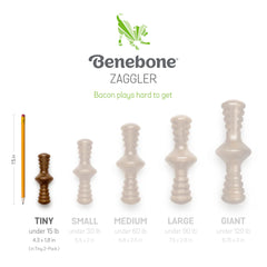 Benebone Bacon Flavored Maplestick and Zaggler Chew Toys for Dogs