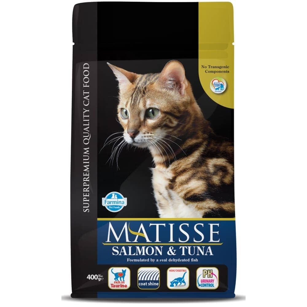 Farmina Matisse Salmon & Tuna Adult and Kitten Cat Dry Food Combo (10kg+400g)