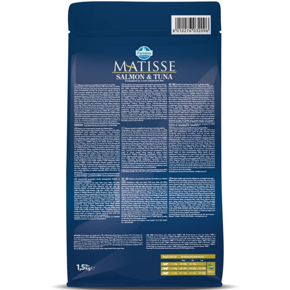 Farmina Matisse Salmon & Tuna and Chicken & Rice Adult Cat Dry Food Combo (10kg+10kg)