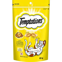 Temptations Savoury Salmon, Tasty Chicken and Tempting Tuna Flavour Cat Treats Combo