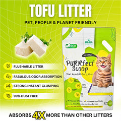 Basil Purrfect Milk Powder Scented Clumping Cat Litter