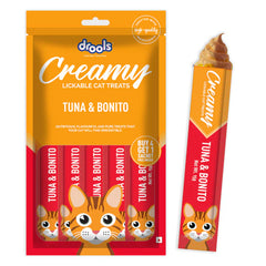 Drools Tuna & Bunito and Crab & Chicken Creamy Cat Treats Combo