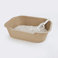 Barkbutler x Fofos Disposable Litter Box for Cats (Beige)