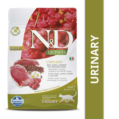 Farmina N&D Quinoa Duck Cranberry & Chamomile Grain Free Urinary Adult Cat Dry Food