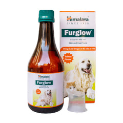 Furlicks Skin & Coat Supplement and Himalaya Furglow Skin and Coat Tonic Combo for Dogs and Cats