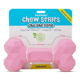Barkbutler Chu the bone Treat Dispensing Toy for Dogs (Pink)
