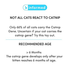 Barkbutler x Fofos Summer Juice with Pineapple Interactive Toy for Cats (Yellow)