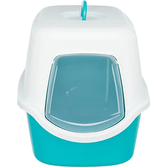Trixie Vico Cat Litter Tray with Dome for Cats (Turquoise)