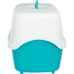 Trixie Vico Cat Litter Tray with Dome for Cats (Turquoise)