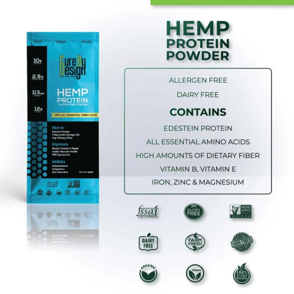 Cure By Design Hemp Protein Powder for Dogs and Cats