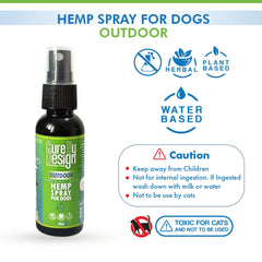 Cure By Design Outdoor Hemp Spray for Dogs