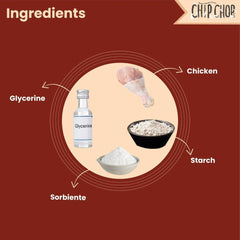 Chip Chops Chicken Tenders Dog Treats, Pet Vogue Blue Sandal Shaped Plush Toy & Goofy Tails Green Sport Tennis Ball Toy Combo for Dogs