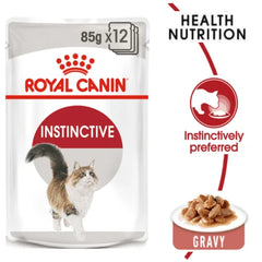 Royal Canin Instinctive Gravy Wet Food and Hair & Skin Care Adult Gravy Cat Wet Food Combo