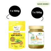 Healing Leaf Hemp Peanut Butter and Bark Out Loud Skin & Coat Hemp Chew Stix for Dogs and Cats Combo