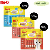 Me O Creamy Chicken & Liver, Crab and Salmon Cat Treat Combo