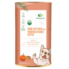 Healing Leaf Hemp Pumpkin Treats and Peanut Butter for Dogs Combo