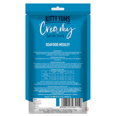Kitty Yums Real Chicken and Seafood Medley Creamy Cat Treats Combo