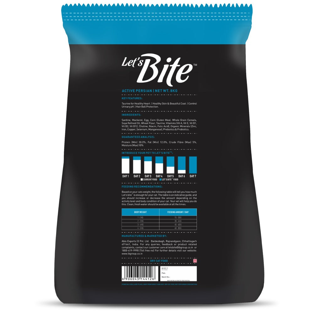 Let's Bite Active Persian Ocean Fish Cat Dry Food