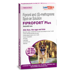 Dewormer and Tick & Flea Control Spot On Combo for Large Dogs (20-40 kg)