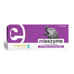 Vivaldis Relaxzyme Wound Healing Tablet for Medium & Large Dogs (pack of 10 tablets)