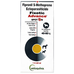 Vetoquinol Fixotic Advance (Fipronil) Tick & Flea Control Spot On for Dogs