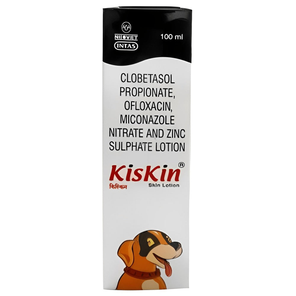 Intas Pomisol Ear Drops (15ml) and Kiskin Lotion (100ml) for Dogs & Cats Combo